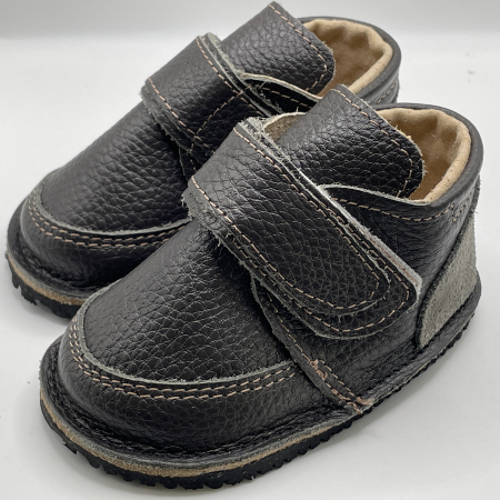 Ghete - Ghete copii piele naturala Dark Grey