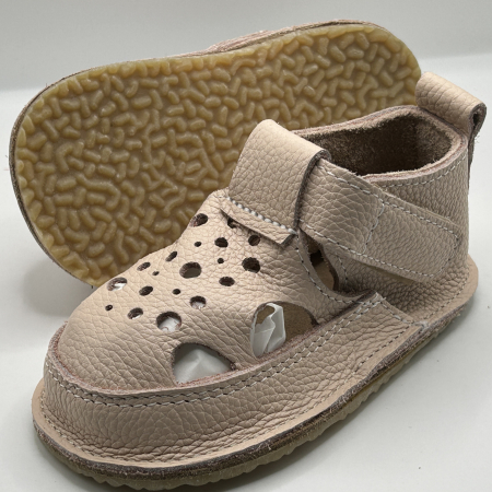 Sandale barefoot copii piele naturala All Nude [1]