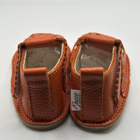 Sandale Barefoot Piele Naturala Orange [3]