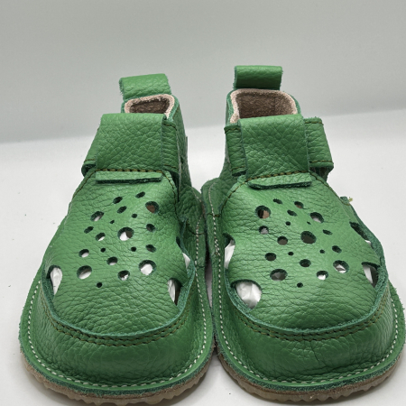 Sandale Barefoot copii piele naturala All Green [2]
