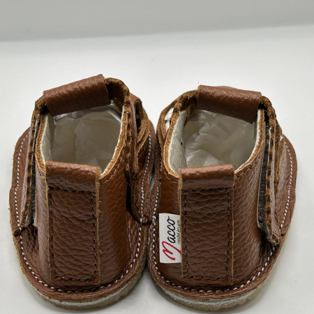 Sandale Barefoot copii piele naturala All Brown [3]