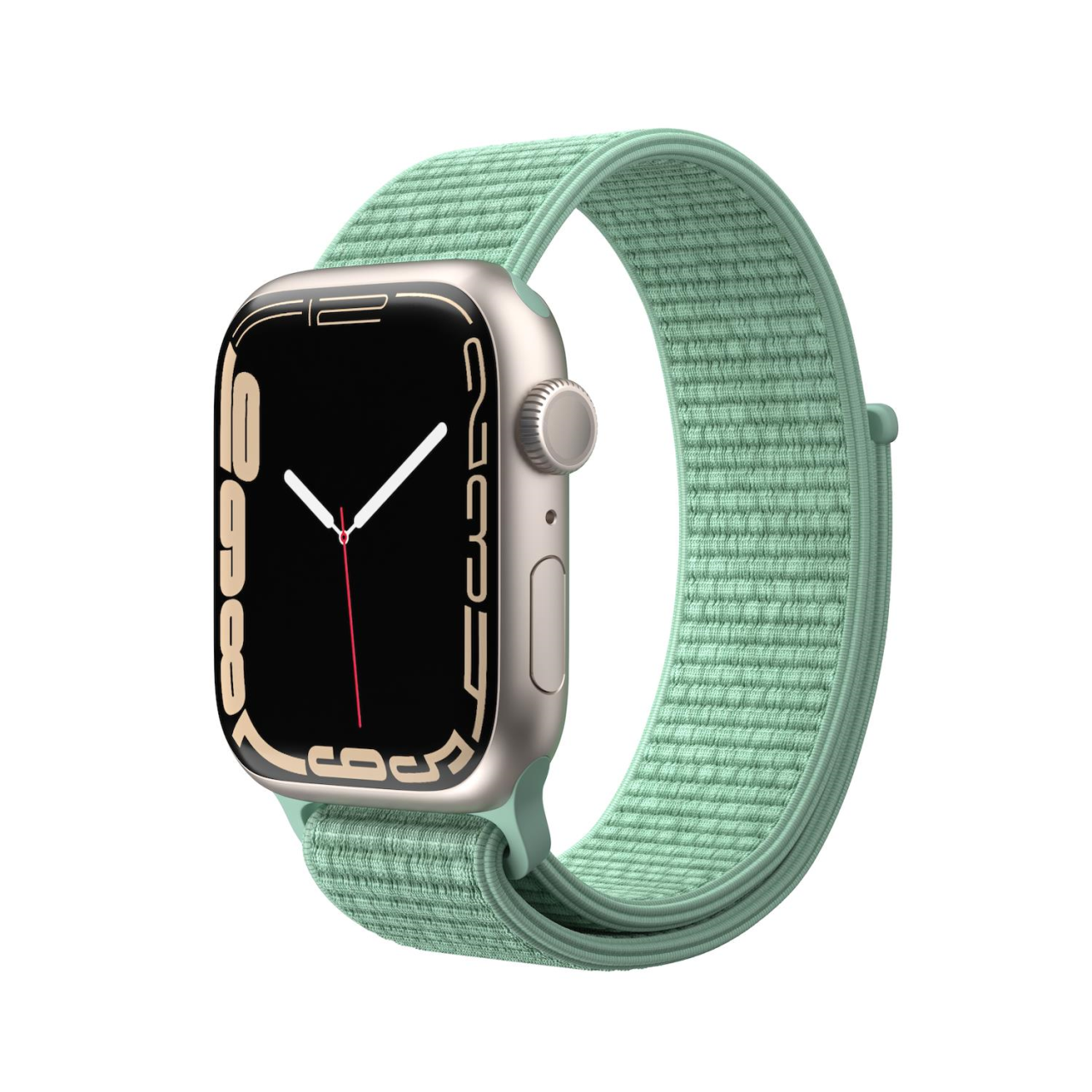 Curea din nylon NEXT ONE pentru Apple Watch 42 44 45mm Marine Green