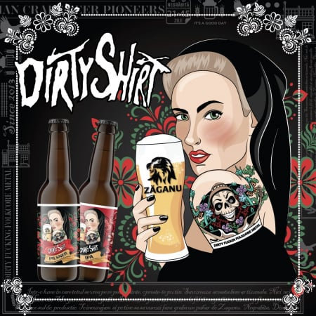Bere India Pale Ale Zaganu by Dirty Shirt- 330ml - Zăganu [2]