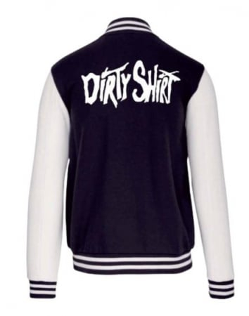 Urban Baseball College Jacket Unisex Black White [2]