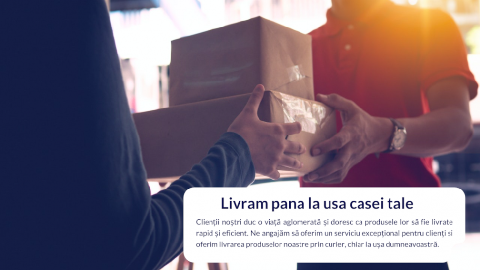 Livram pana la usa casei tale