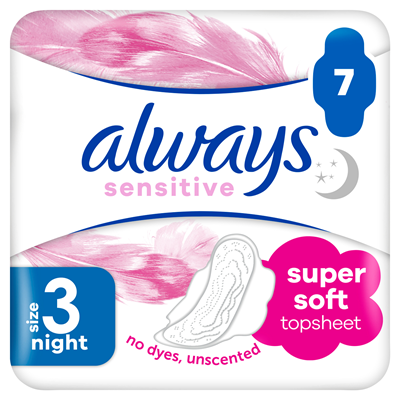 Absorbante, Always, Sensitive, Night, Marimea 3, 7 buc [1]