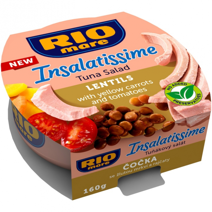 Conserva Peste, Rio Mare, Insalatissime, Salata Ton Cu Linte, 160g [1]