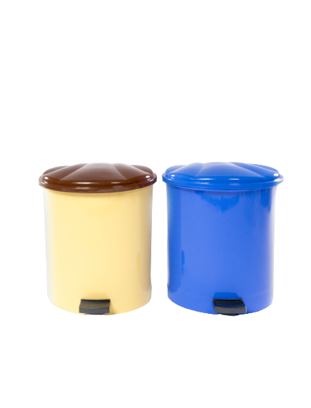 Cos Gunoi Cu Pedala, Sterk, Plastic, Diferite Culori, 24 cm x 21 cm x 16 cm, 5L [4]