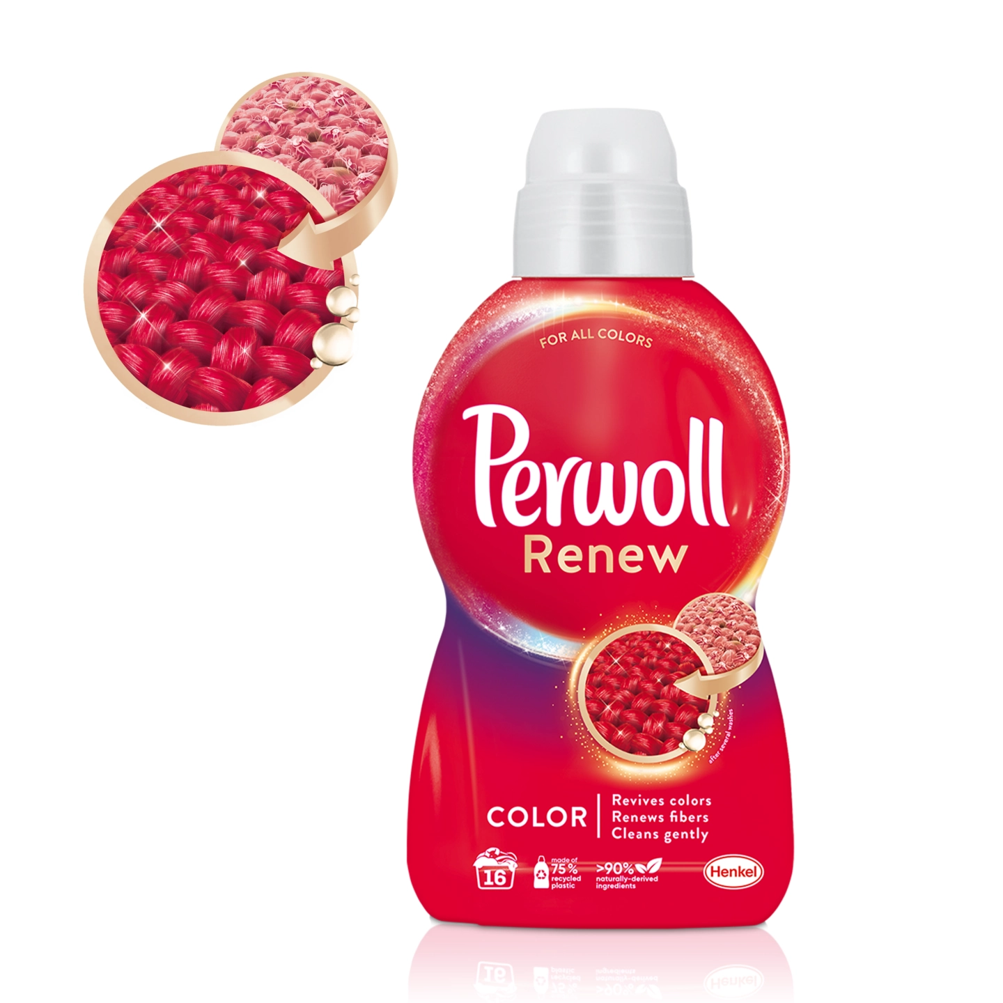 Detergent Lichid Pentru Rufe, Perwoll, Renew Color, 990 ml, 18 spalari [2]