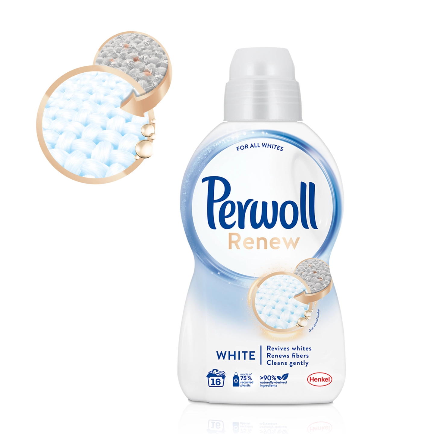 Detergent Lichid Pentru Rufe, Perwoll, Renew White, 990 ml, 18 spalari [2]
