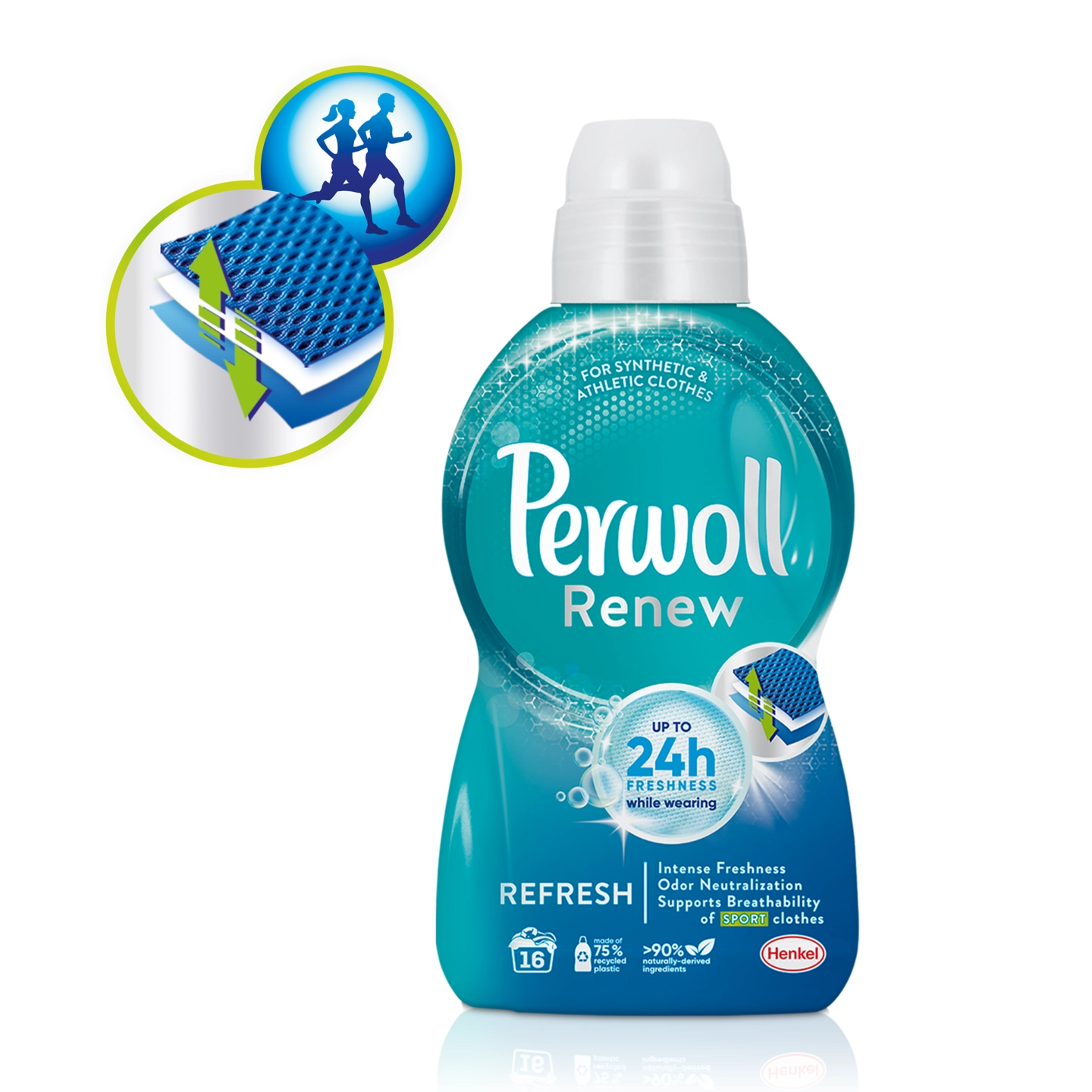 Detergent Lichid Pentru Rufe, Perwoll, Renew Fresh, 990 ml, 18 spalari [2]