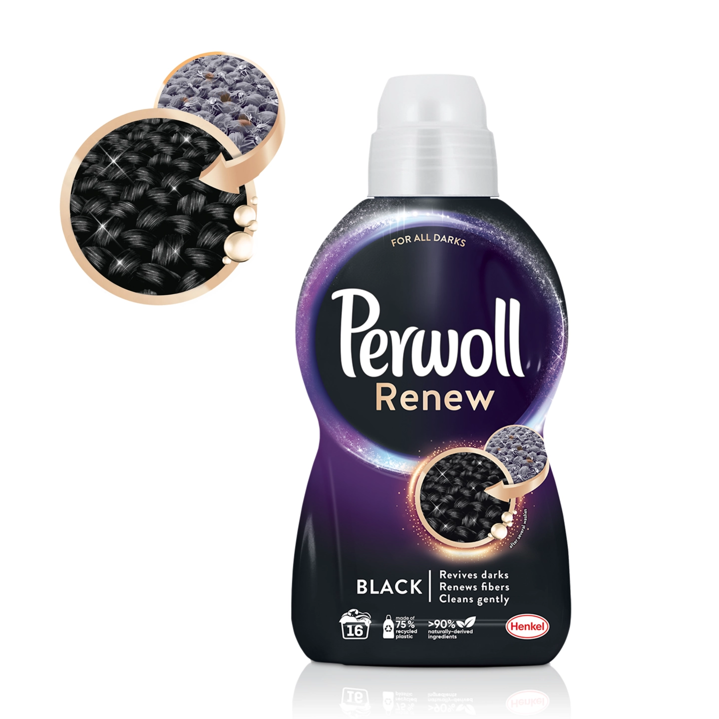 Detergent Lichid Pentru Rufe, Perwoll, Revita Black, 990 ml, 18 spalari [2]