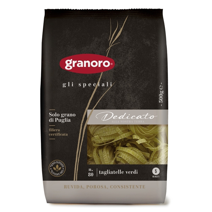 Paste Tagliatelle Verdi Nr. 80, Granoro Dedicato, 500g [1]