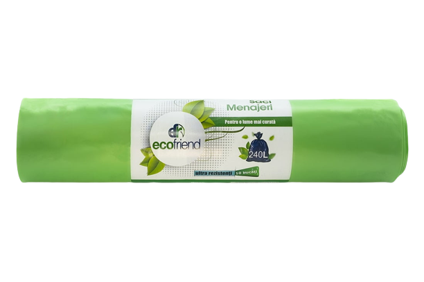 Saci Menajeri, EcoFriend, Diverse Culori, 240l, 10 saci/rola [2]