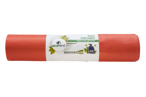 Saci Menajeri, EcoFriend, Diverse Culori, 240l, 10 saci/rola [5]