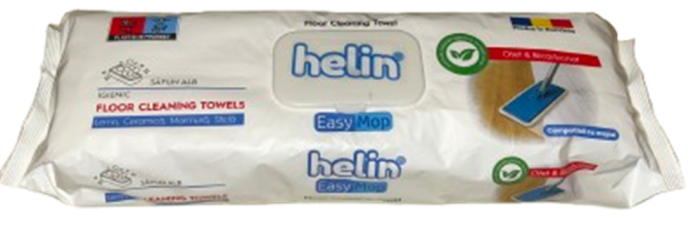 Servetele Umede Pentru Mop Cu Otet Si Bicarbonat, Helin, Easy Mop, White Soap, 320 x 220 mm, 36 buc [1]