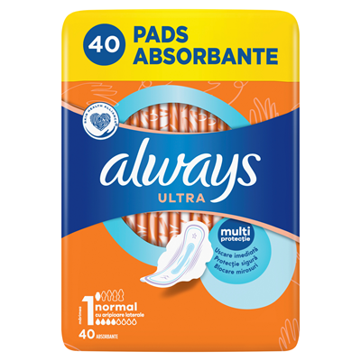 Igiena intima - Absorbante, Always, Ultra, Marimea 1, 40 buc