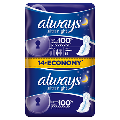 Ingrijire personala - Absorbante, Always, Ultra Night, Marimea 3, 14 buc
