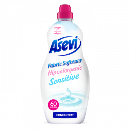 Detergent si balsam rufe - Balsam De Rufe Hipoalergenic, Asevi, Sensitive, 1.5L, 60 Spalari