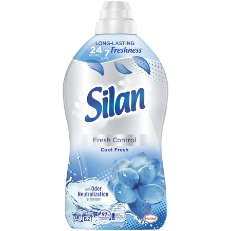 Detergenti - Balsam Pentru Rufe, Silan, Cool Fresh, 1.34 L, 62 Spalari