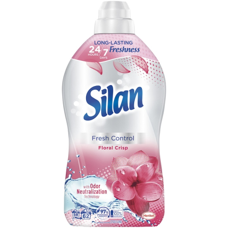 Casa si curatenie - Balsam Pentru Rufe, Silan, Floral Crisp, 1.34 L, 62 Spalari