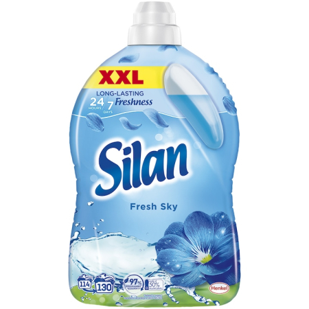Detergenti - Balsam Pentru Rufe, Silan, Fresh Sky, 2.86 L, 130 Spalari