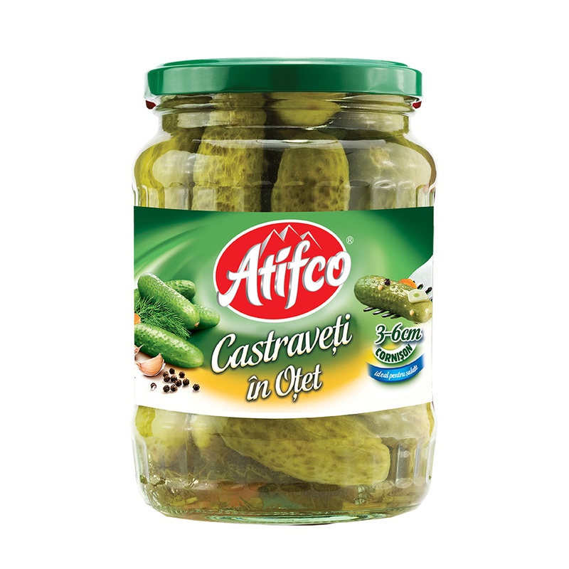 Bacanie - Borcan Castraveti Murati In Otet, Atifco, 720g