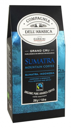 Bacanie - Cafea Macinata, Compagnia Dell'Arabica, Sumatra Indonesia Bio Ground, 250g