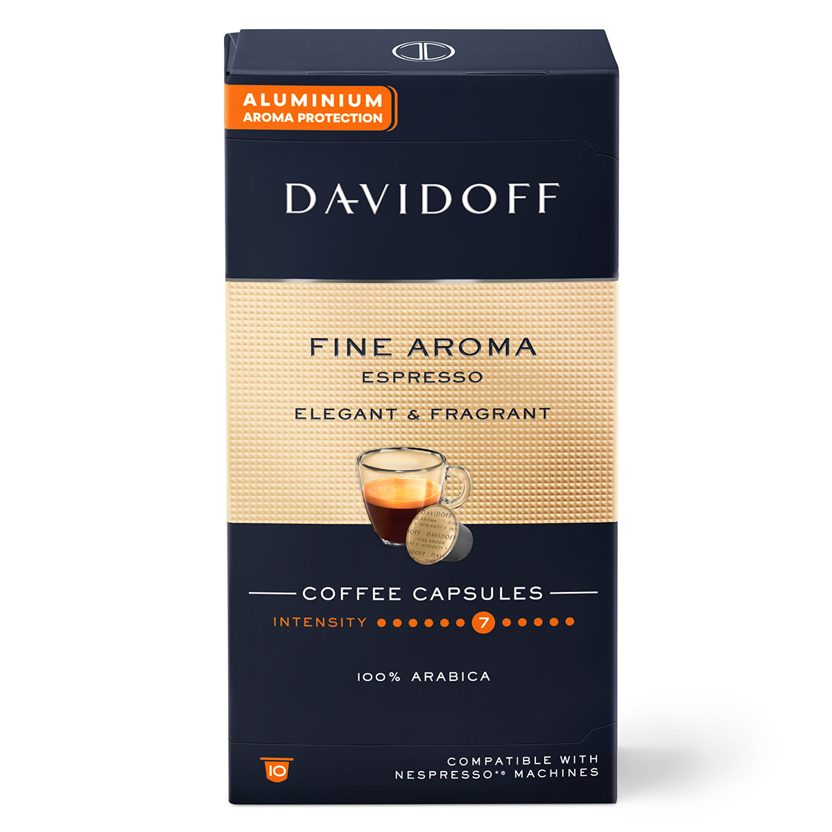 Cafea si ceai - Capsule Cafea, Davidoff, Cafe Fine, Aroma Espresso, 55 g