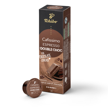 Cafea si ceai - Capsule Cafea, Tchibo, Cafissimo, Flavoured Espresso, Double Choc, 10 capsule x 8 g