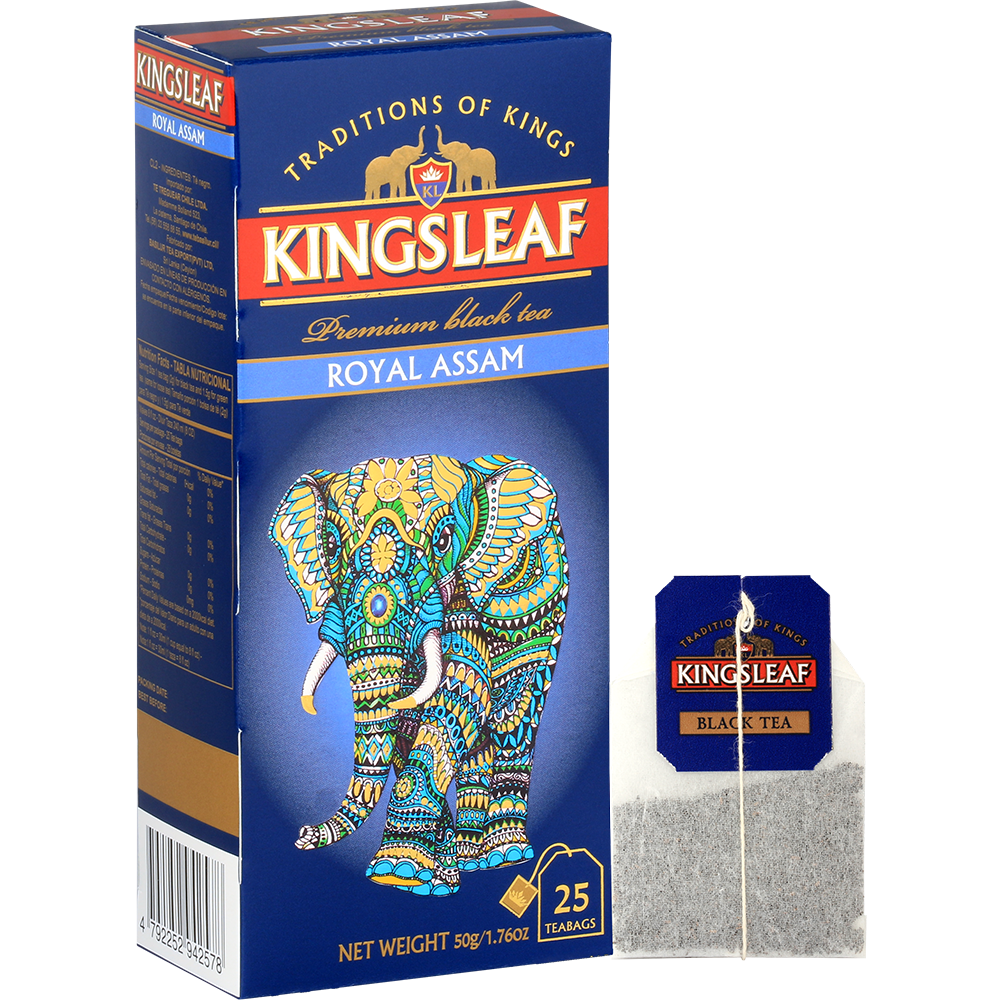 Cafea si ceai - Ceai Negru Royal Assam, Kingsleaf, 25 x 2g