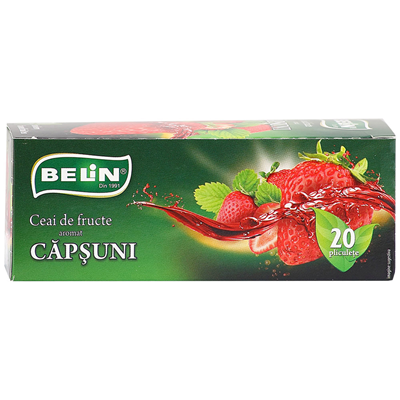 Cafea si ceai - Ceai Capsuni, Belin, 40g