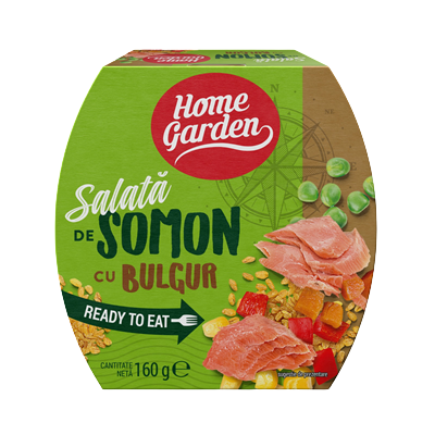 Bacanie - Conserva Peste, Home Garden, Salata Somon Cu Bulgur, 160g