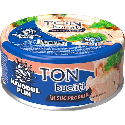 Conserve - Conserva Peste, Navodul Plin, Ton Bucati In Suc Propriu, 160g
