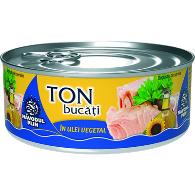 Conserve - Conserva Peste, Navodul Plin, Ton Bucati In Ulei Vegetal, 160g