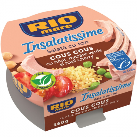 Conserve peste - Conserva Peste, Rio Mare, Insalatissime, Salata Ton Cu Cous - Cous, 160g