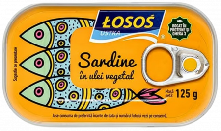 Bacanie - Conserva Peste, Sardine In Ulei, Losos, 125 g