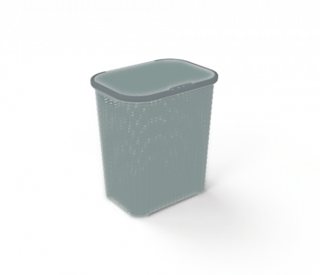 Cosuri rufe - Cos De Rufe, Ratan, Sterk, Plastic, Gri Deschis, 53 x 46 x 36 cm