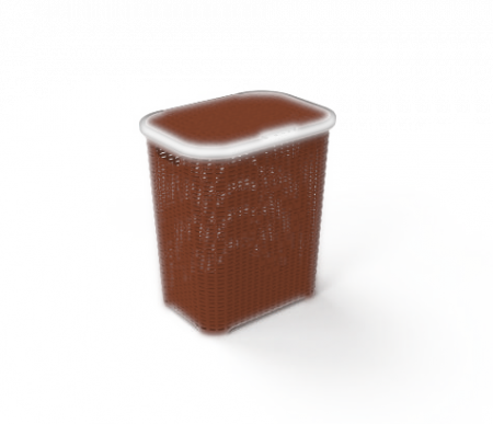 Cosuri rufe - Cos De Rufe, Ratan, Sterk, Plastic, Maro, 53 x 46 x 36 cm