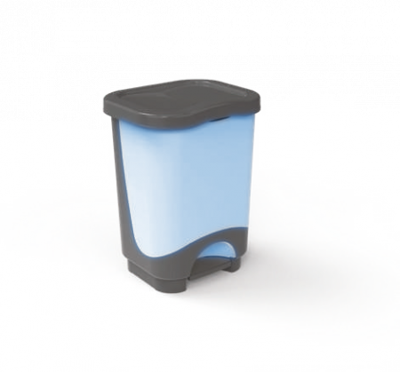 Cosuri gunoi - Cos Gunoi Casandra, Sterk, Plastic, Albastru, 13L, 37 x 28.7 x 24.8 cm
