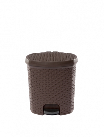 Cosuri gunoi - Cos Gunoi Cu Pedala Ratan, Sterk, Plastic, Diferite Culori, 30.5 cm x 28 cm x 27 cm, 10L