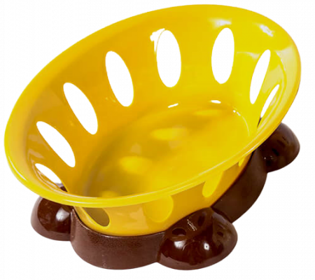 Accesorii bucatarie - Cos Paine Bella, Sterk, Plastic, Maro/Galben, 25 x 9 cm