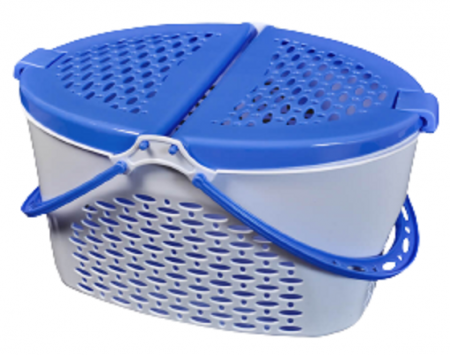Accesorii bucatarie - Cos Picnic, Sterk, Plastic, Albastru, 44 x 33 x 24 cm