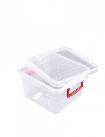 Accesorii bucatarie - Cutie Alimentara Patrata Maya, Sterk, Plastic, Transparent, 0.6 l
