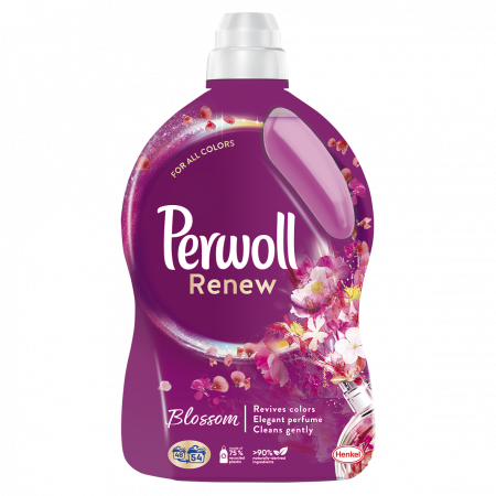 Detergent si balsam rufe - Detergent Lichid Pentru Rufe, Perwoll, Renew Blossom, 2.97 l, 54 spalari