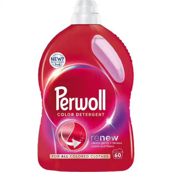 Detergent si balsam rufe - Detergent Lichid Pentru Rufe, Perwoll, Renew Color, 3 l, 60 spalari