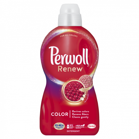 Detergent si balsam rufe - Detergent Lichid Pentru Rufe, Perwoll, Renew Color, 1.98 l, 36 spalari