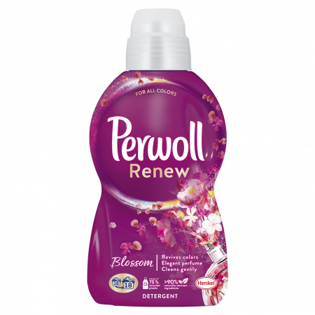 Detergent si balsam rufe - Detergent Lichid Pentru Rufe, Perwoll, Renew Blossom, 990 ml, 18 spalari