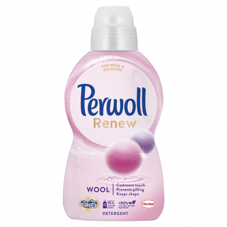 Detergent si balsam rufe - Detergent Lichid Pentru Rufe, Perwoll, Renew Wool, 990 ml, 18 spalari