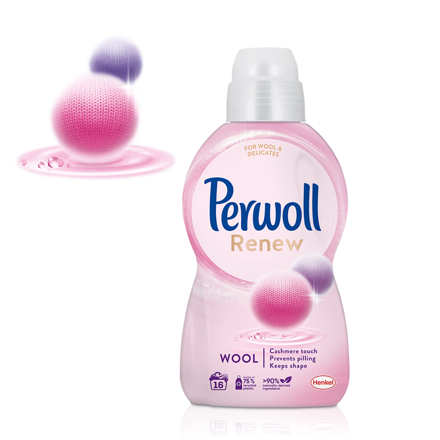Detergent Lichid Pentru Rufe, Perwoll, Renew Wool, 990 ml, 18 spalari [1]